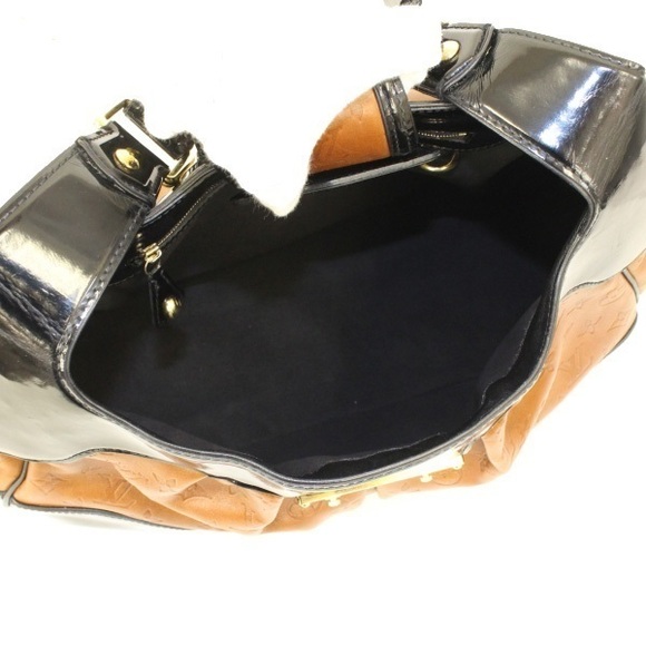 Louis Vuitton Bolly Monogram Embossed Handbag Black - Picture 3 of 6